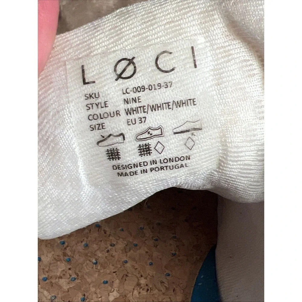 Good LØCI Nine Sneakers Womens EU 37 White Good Vegan Sustainable Platform Shoes
